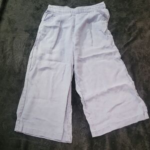 Sigrid Olsen Blue Linen Pants, Size M